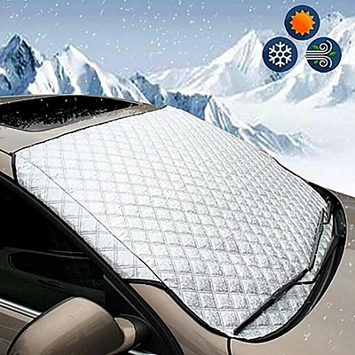 Protectie parbriz, XL husa geam auto, anti-inghet si parasolar, universal, prelata ARGINTIE Protectie parbriz, XL husa geam auto, anti-inghet si parasolar, universal, prelata ARGINTIE