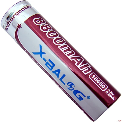 Set 2 Acumulatori X-Balong Li-Ion Tip 18650, 8800 mAh, 3.7V, terminal cu varf Set 2 Acumulatori X-Balong Li-Ion Tip 18650, 8800 mAh, 3.7V, terminal cu varf