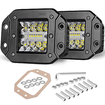 Set 2 Proiector auto 48W 4/6/4 LED 3 randuri 12/24v Set 2 Proiector auto 48W 4/6/4 LED 3 randuri 12/24v