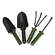 Set 4 unelte pentru gradinarit cu maner verde Set 4 unelte pentru gradinarit cu maner verde