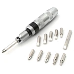 Trusa Surubelnita de impact 14 piese cu 12 biti metalici surubelnita si adaptor