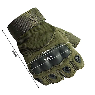 UB Mănuși de Bicicletă Jumatate de Deget Khaki L sau XL UB Mănuși de Bicicletă Jumatate de Deget Khaki L sau XL