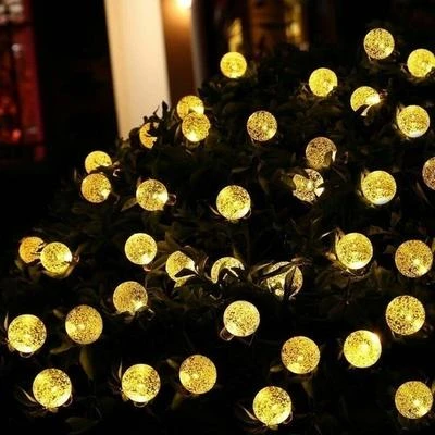 UB UB Instalatie 30 GLOBULETE LED aspect Cristal, Alb Cald 5m