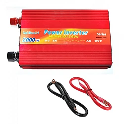 Invertor auto 12v-220v 2000w Portocaliu Invertor auto 12v-220v 2000w Portocaliu
