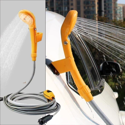 Dus Portabil AUTO pentru Camping cu Pompa de Apa  alimentare 12V + accesorii