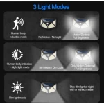 Set 3 Lampi ULTRA 100 LED Solare cu senzor de miscare si lumina 3 moduri ILUMINARE 