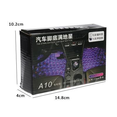 Set 4 Lumini Interior Auto A10 USB LED RGB Star Light