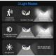 Set 8 Lampi ULTRA 100 LED Solare cu senzor de miscare si lumina 3 moduri ILUMINARE