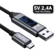Cablu Micro USB cu Display Digital incarcare telefon mobil