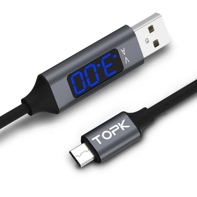 Cablu Micro USB cu Display Digital incarcare telefon mobil