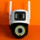 Camera de supraveghere IP 2 EYES VIEW 2 ECRANE in acelasi timp 5.0MPX rotire 360 ​​​​de grade vedere pe timp de noapte