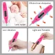 Freza Unghii Roz include 5 pile 5 capete abrazive Viteza Reglabila Semiprofesionala ALIMENTARE USB