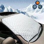 Protectie parbriz, XL husa geam auto, anti-inghet si parasolar, universal, prelata ARGINTIE 