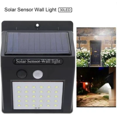 Set 2 Lampi BRIGHT 30 LED Solare cu senzor de miscare si lumina 1 mod ILUMINARE