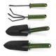 Set 4 unelte pentru gradinarit cu maner verde