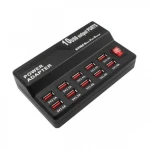 Statie de incarcare USB Q-CD10P cu 10 porturi 2.4A/1A 