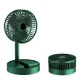 Ventilator portabil de masa cu incarcare prin USB cu 3 Trepte de viteza Verde