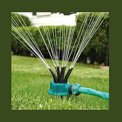 Aspersor de gradina cu 12 furtunuri flexibile semi-ajustabile Aspersor de gradina cu 12 furtunuri flexibile semi-ajustabile