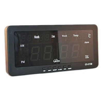 Ceas digital LED CX-2158 cu functie de alarma data temperatura Ceas digital LED CX-2158 cu functie de alarma data temperatura