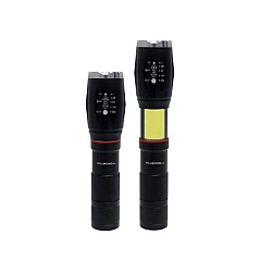 Lanternă din metal tactic TagLight Elite cu led Cree q5, zoom reglabil, Led lateral,  5 moduri de lumină  Lanternă din metal tactic TagLight Elite cu led Cree q5, zoom reglabil, Led lateral,  5 moduri de lumină