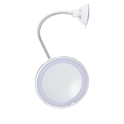 Oglinda cosmetica flexibila cu LED si factor marire 10x Oglinda cosmetica flexibila cu LED si factor marire 10x