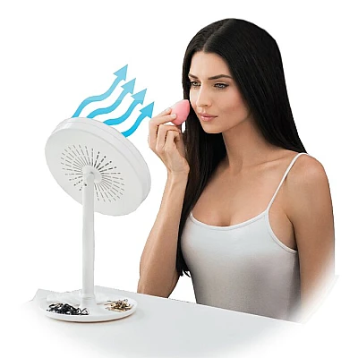 Oglinda make-up cu lumina si ventilator Oglinda make-up cu lumina si ventilator