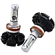 Set 2 becuri LED auto X3 H4 cu doua faze putere 50W 6000 lumeni temperatura 6000K Set 2 becuri LED auto X3 H4 cu doua faze putere 50W 6000 lumeni temperatura 6000K