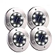 Set 4 Lampi Solare METALICE Disk Lights Argintii pentru gradina LY Set 4 Lampi Solare METALICE Disk Lights Argintii pentru gradina LY