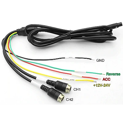 Set Monitor auto 2 camere metalice pentru tiruri autocare camioane Set Monitor auto 2 camere metalice pentru tiruri autocare camioane