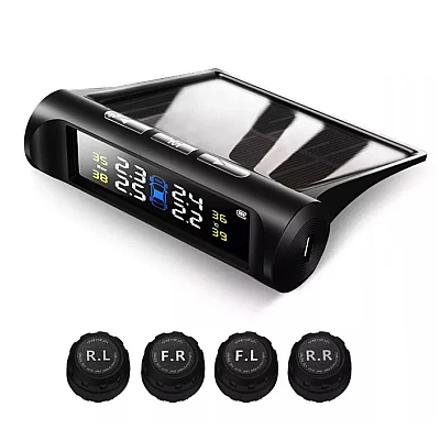 Sistem wireless monitorizare presiunea ROTI Display cu incarcare solara + 4 Capace Sistem wireless monitorizare presiunea ROTI Display cu incarcare solara + 4 Capace