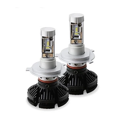 Set 2 becuri LED auto X3 H4 cu doua faze putere 50W 6000 lumeni temperatura 6000K Set 2 becuri LED auto X3 H4 cu doua faze putere 50W 6000 lumeni temperatura 6000K