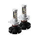 Set 2 becuri LED auto X3 H4 cu doua faze putere 50W 6000 lumeni temperatura 6000K Set 2 becuri LED auto X3 H4 cu doua faze putere 50W 6000 lumeni temperatura 6000K