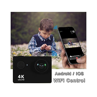 Camera Sport 4K HD Carcasa rezistenta la Apa Camera Sport 4K HD Carcasa rezistenta la Apa
