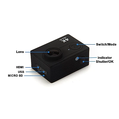 Camera Sport 4K HD Carcasa rezistenta la Apa Camera Sport 4K HD Carcasa rezistenta la Apa