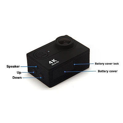 Camera Sport 4K HD Carcasa rezistenta la Apa Camera Sport 4K HD Carcasa rezistenta la Apa