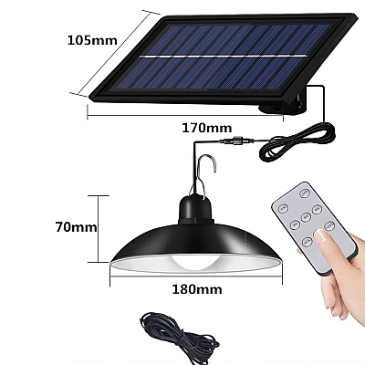 Lampa solara rotunda XF-707 Lampa solara rotunda XF-707