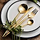 Set de 24 piese tacamuri in stil portughez- culoare auriu Set de 24 piese tacamuri in stil portughez- culoare auriu