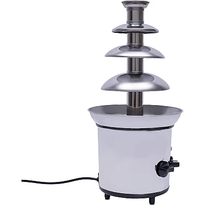 Fantana cu fondue de ciocolata 4 niveluri din orel inoxidabil Fantana cu fondue de ciocolata 4 niveluri din orel inoxidabil