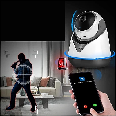 Camera de Supraveghere cu Wifi Alb Camera de Supraveghere cu Wifi Alb