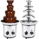 Fantana cu fondue de ciocolata 4 niveluri din orel inoxidabil Fantana cu fondue de ciocolata 4 niveluri din orel inoxidabil