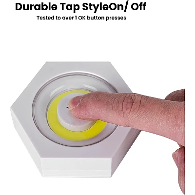 Set 3 Lampi Hexagonale LED Cob cu telecomanda si Butoane individuale Set 3 Lampi Hexagonale LED Cob cu telecomanda si Butoane individuale
