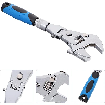 Cheie Universala Ajustabila Articulata si Telescopica cu cap rabatabil 180 grade cu clichet Cheie Universala Ajustabila Articulata si Telescopica cu cap rabatabil 180 grade cu clichet