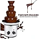 Fantana cu fondue de ciocolata 4 niveluri din orel inoxidabil Fantana cu fondue de ciocolata 4 niveluri din orel inoxidabil