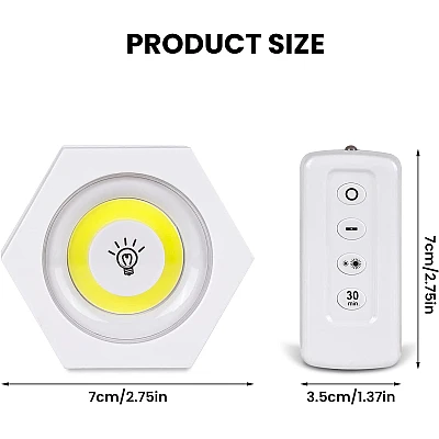 Set 3 Lampi Hexagonale LED Cob cu telecomanda si Butoane individuale Set 3 Lampi Hexagonale LED Cob cu telecomanda si Butoane individuale