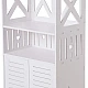 Raft de baie WPC alb Dulap 92x40x25 cm Raft de baie WPC alb Dulap 92x40x25 cm