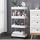 Suport depozitare cu 4 rafturi tip carucior modular pentru baie sau bucatarie Suport depozitare cu 4 rafturi tip carucior modular pentru baie sau bucatarie