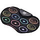 Set Tobe electronice digitale din Silicon cu pedale de picior 9 USB 9 Paduri de tobe colorate Set Tobe electronice digitale din Silicon cu pedale de picior 9 USB 9 Paduri de tobe colorate