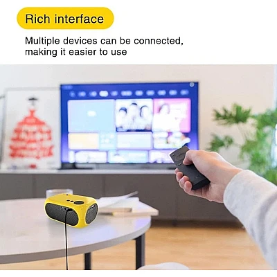 Mini proiector portabil HD 1080P sunet surround 360 de grade Videoproiector Home Cinema Mini proiector portabil HD 1080P sunet surround 360 de grade Videoproiector Home Cinema