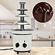 Fantana cu fondue de ciocolata 4 niveluri din orel inoxidabil Fantana cu fondue de ciocolata 4 niveluri din orel inoxidabil