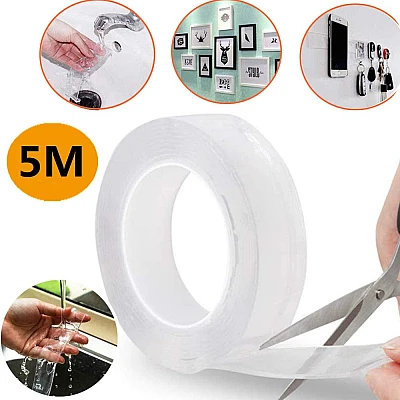 Banda Ivy Grip 3M din SILICON transparent dublu adeziva incolora LL Banda Ivy Grip 3M din SILICON transparent dublu adeziva incolora LL